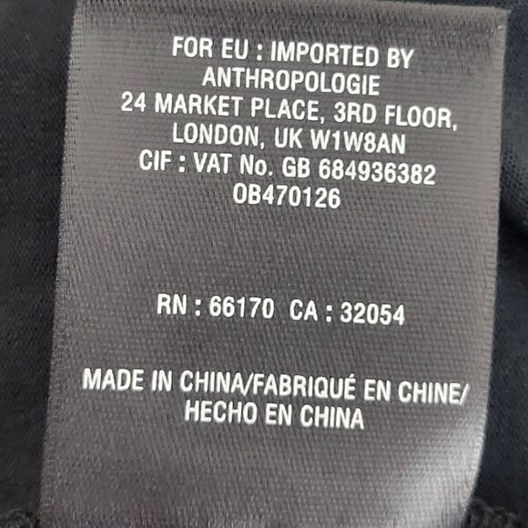 Anthropologie Meadow Rue Black Lace Sequined Sheer Collar Sleeveless Peplum Top - Picture 6 of 11